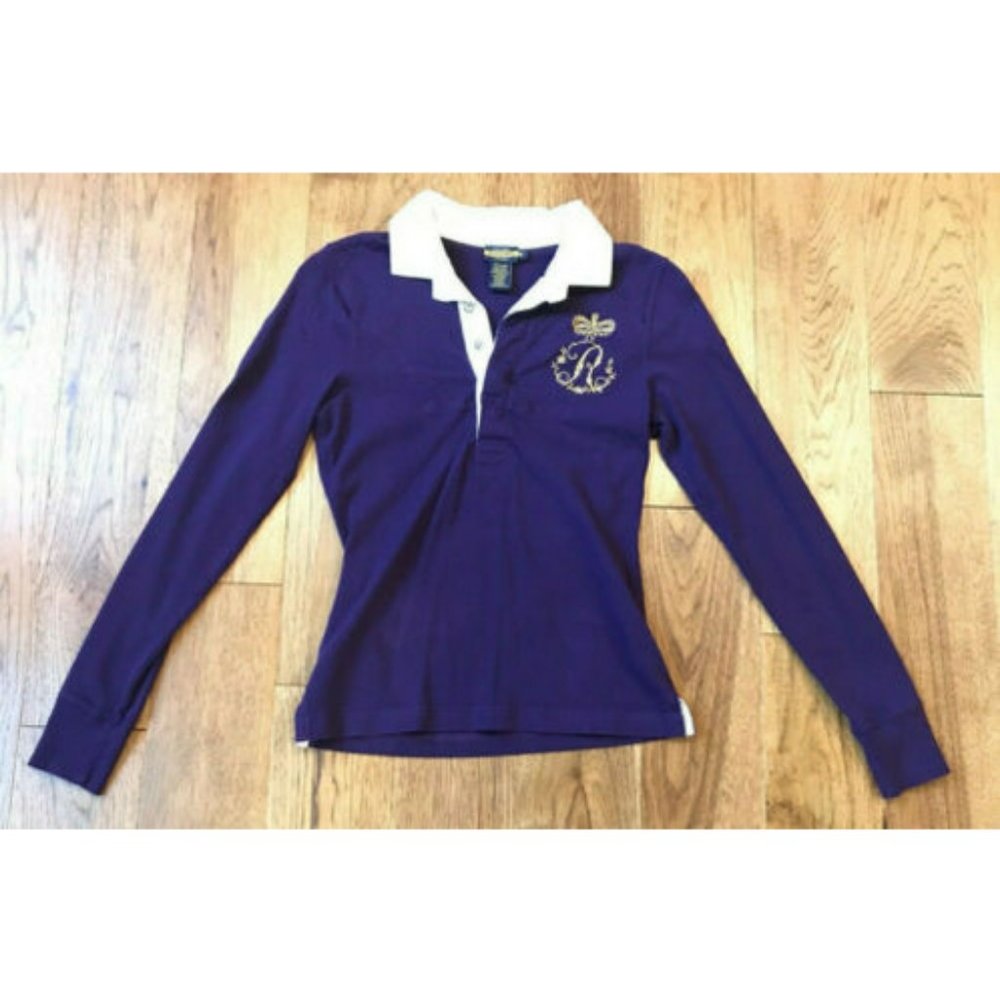 Ralph Lauren Polo Rugby Purple Crown Diamond Shirt
